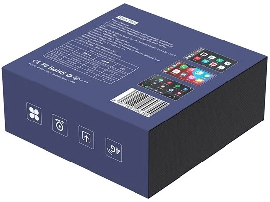 Carlinkit TBOX-Plus 4+64GB Wireless Adapter Apple CarPlay / Android Auto, Mėlynas - belaidis adapteris