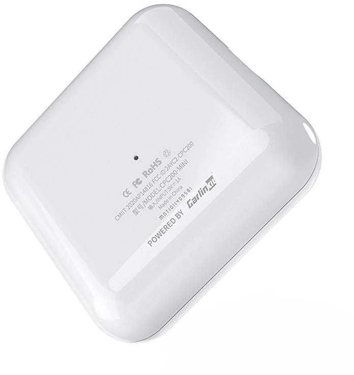 Carlinkit U2W Mini Wireless Adapter Apple Carplay, Baltas - belaidis adapteris