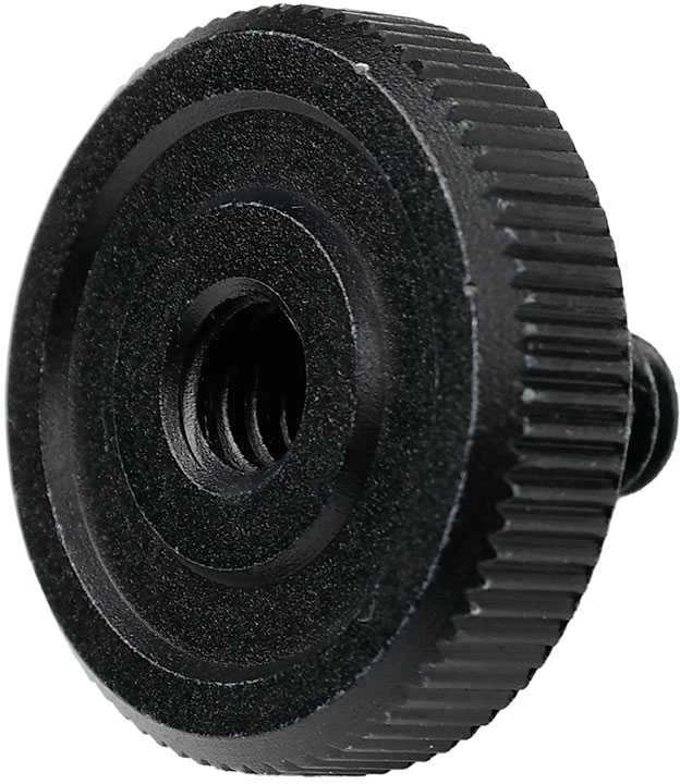 Caruba adapter screw 1/4"M 1/4"F with metal grip juodas
