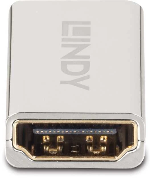 Adapteris - LINDY HDMI 2.1 F/F Adapteris, 48Gbps, 8K, UHD, 60Hz, Sidabrinis