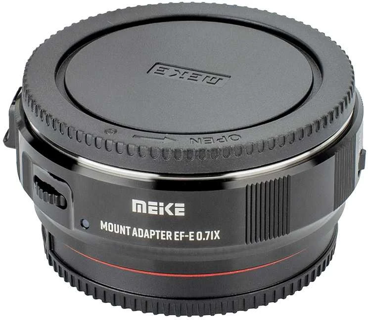 Meike EF-Z 0.71x adapteris su uždėtu dangteliu