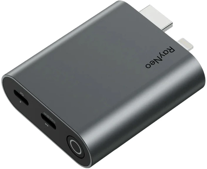 HDMI–USB-C adapteris AR RayNeo akiniams įkrauti