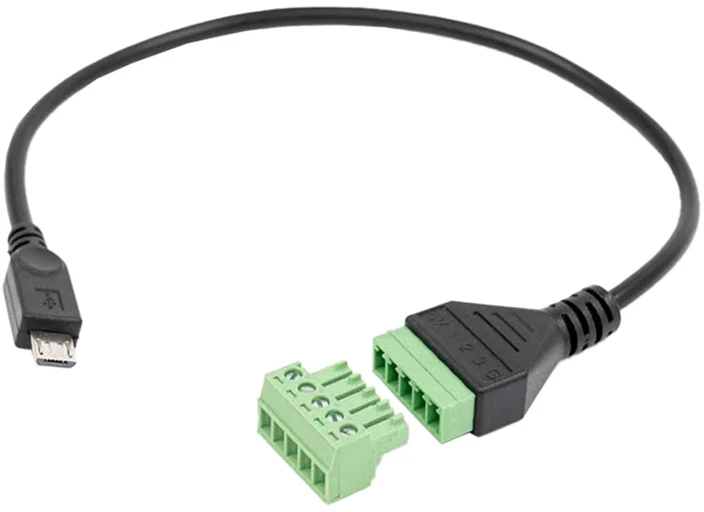 „Shelly Micro USB“ priedas su 5 terminalų jungtimi