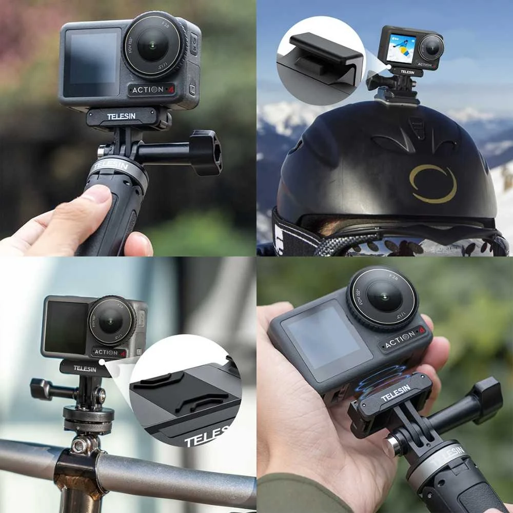 Telesin Magnetinis dviejų nagų adapteris DJI Action 3 fotoaparatui