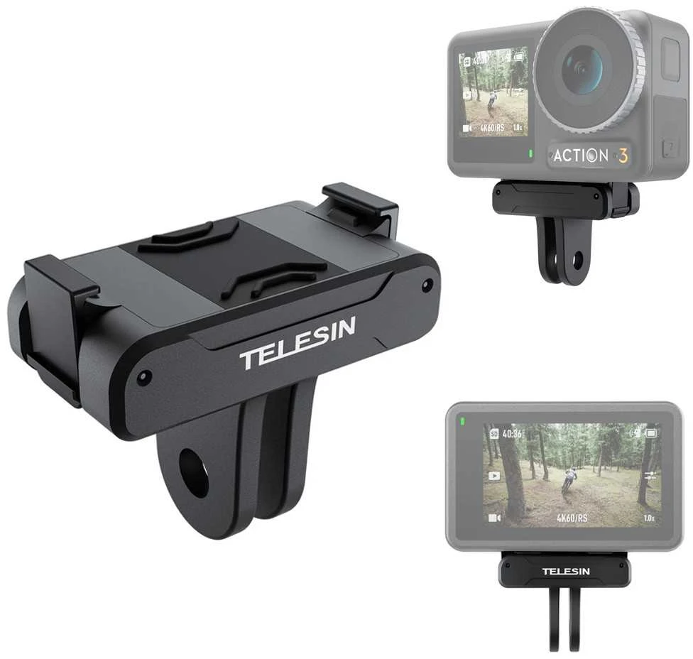 Telesin Magnetinis dviejų nagų adapteris DJI Action 3 fotoaparatui