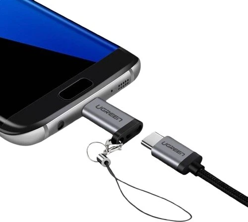 USB-C – micro USB adapteris UGREEN US282 Pilkas