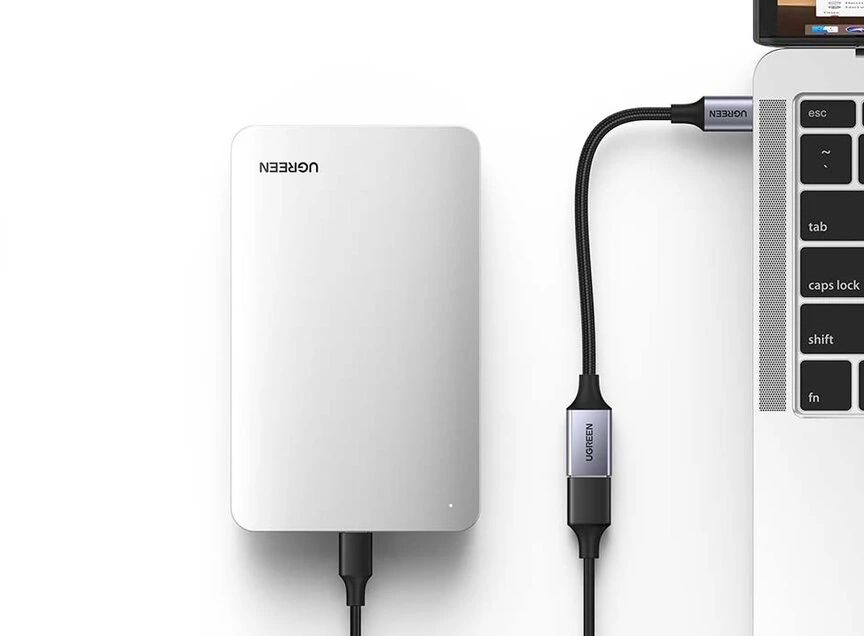 Adapteris USB-C 3.0 prie OTG UGREEN US378 (juodas)