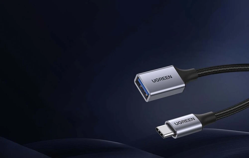 Adapteris USB-C 3.0 prie OTG UGREEN US378 (juodas)