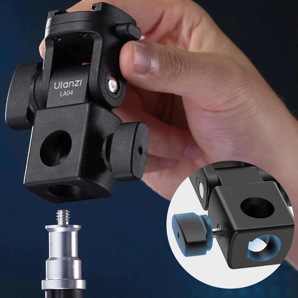 Ulanzi Adapteris Laikiklis Do Statyw Studyjny 12mm 16mm Na Aparat Kamera Lampa 1/4" Iso / La04