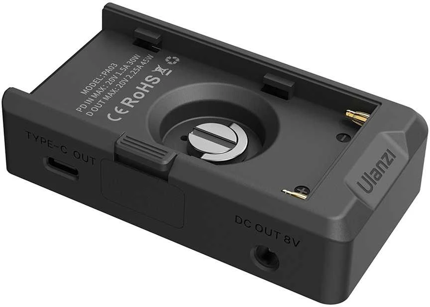 Adapteris - Ulanzi PA03 USB-C DC PD USB-A NP-F serijos baterijoms