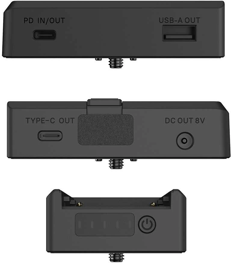 Adapteris - Ulanzi PA03 USB-C DC PD USB-A NP-F serijos baterijoms