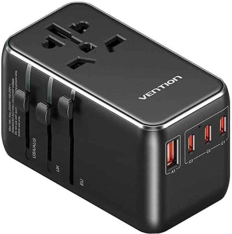 Vention 100W kelioninis adapteris su 4 USB prievadais