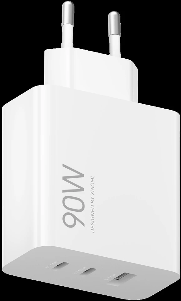 Adapteris - Xiaomi 90W HyperCharge Galios Adapteris 3-Port USB-C Balta