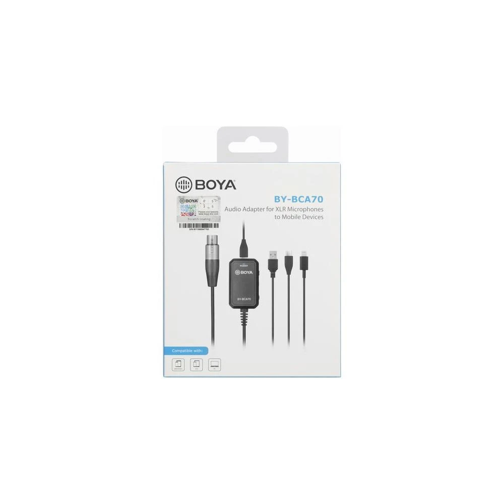 BOYA BY-BCA70 adapterio pakuotė