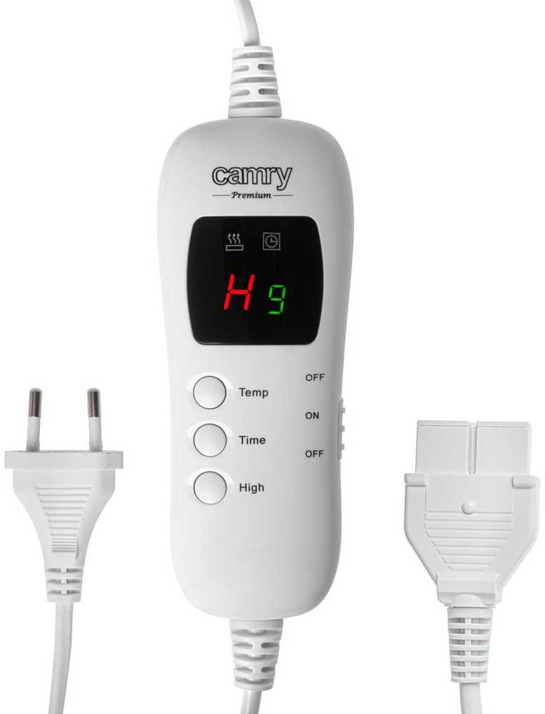 Camry | Elektrinio šildymo užvalkalas su laikmačiu | CR 7442 | Šildymo lygių skaičius 7 | Asmenų skaičius 1 | Nuotolinio valdymo pultas | 120 W