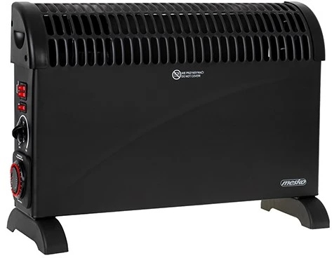 Adler Mesko | Konvektorius šildytuvas su laikmačiu ir turbo ventiliatoriumi | MS 7741b | Konvekcinis šildytuvas | 2000 W | Galios lygių skaičius 3 | Juodas