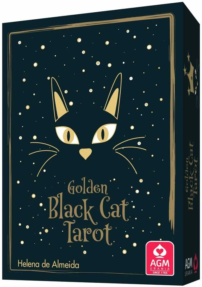 AGM Golden Juodas Cat Tarot Kortos