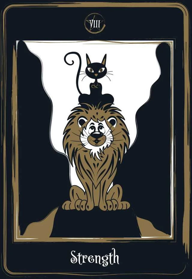 AGM Golden Juodas Cat Tarot Kortos