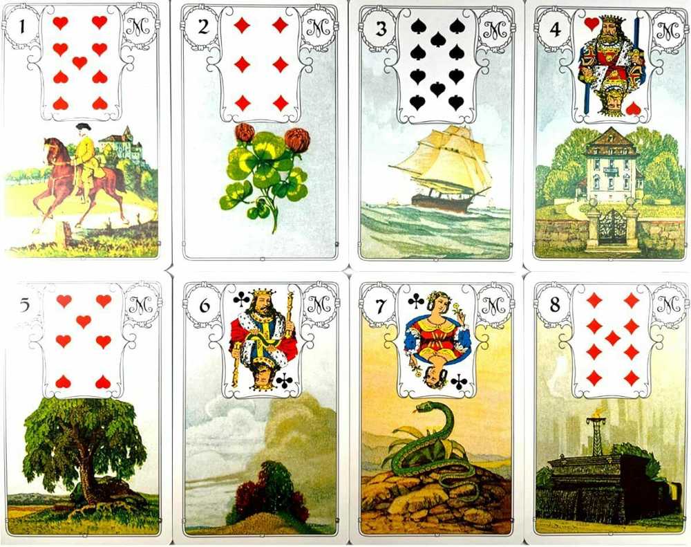 AGM Lenormand Mėlyna Owl Premium Edition Kortos