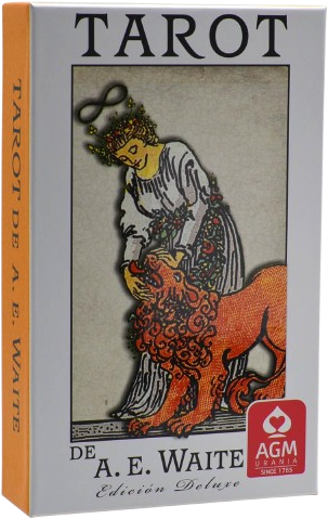 AGM Taro kortų rinkinys - Tarot A.E. Waite 78 Kortos 70x120mm su Instrukcijų Knygele