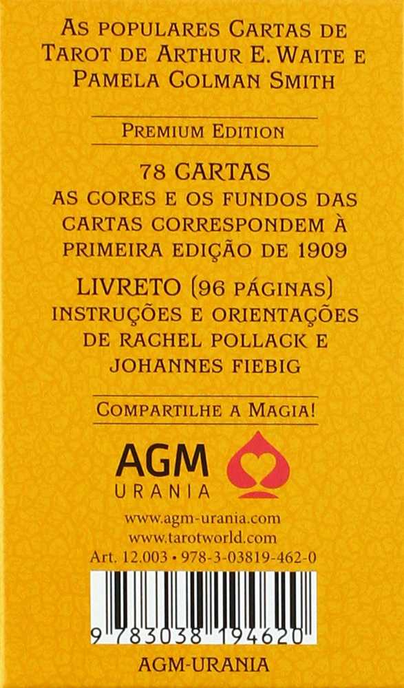 AGM Taro kortų rinkinys - Tarot A.E. Waite 78 Kortos 70x120mm su Instrukcijų Knygele