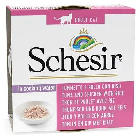 Agras Pet Foods Drėgnas Kačių Maistas - Schesir Tuną Su Vištiena Ir Ryžiais 85g