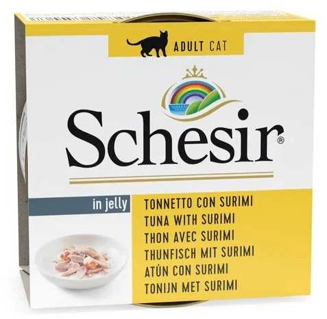Agras Pet Foods Drėgnas Kačių Maistas - SCHESIR Su Tunu Ir Surimi 85g
