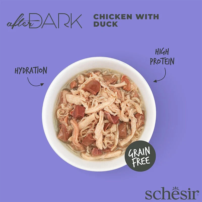 SCHESIR After Dark vištienos filė sultinyje - šlapias kačių ėdalas - 80 g