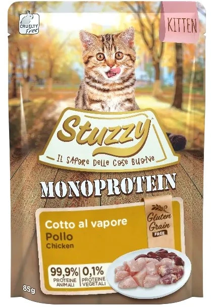 STUZZY Monoprotein Kitten vištiena – šlapias maistas kačiukams – 85g