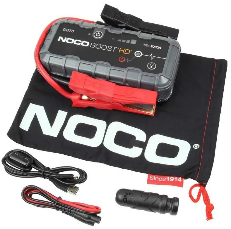 NOCO GB70 Boost 12V 2000A Jump Starter starteris su integruota 12V/USB baterija