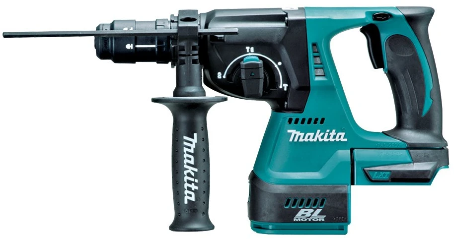 Makita DHR243Z Akumuliatorinis perforatorius, 18 V, SDS-PLUS, 2,0J LED, Be akumuliatorių ir kroviklio!