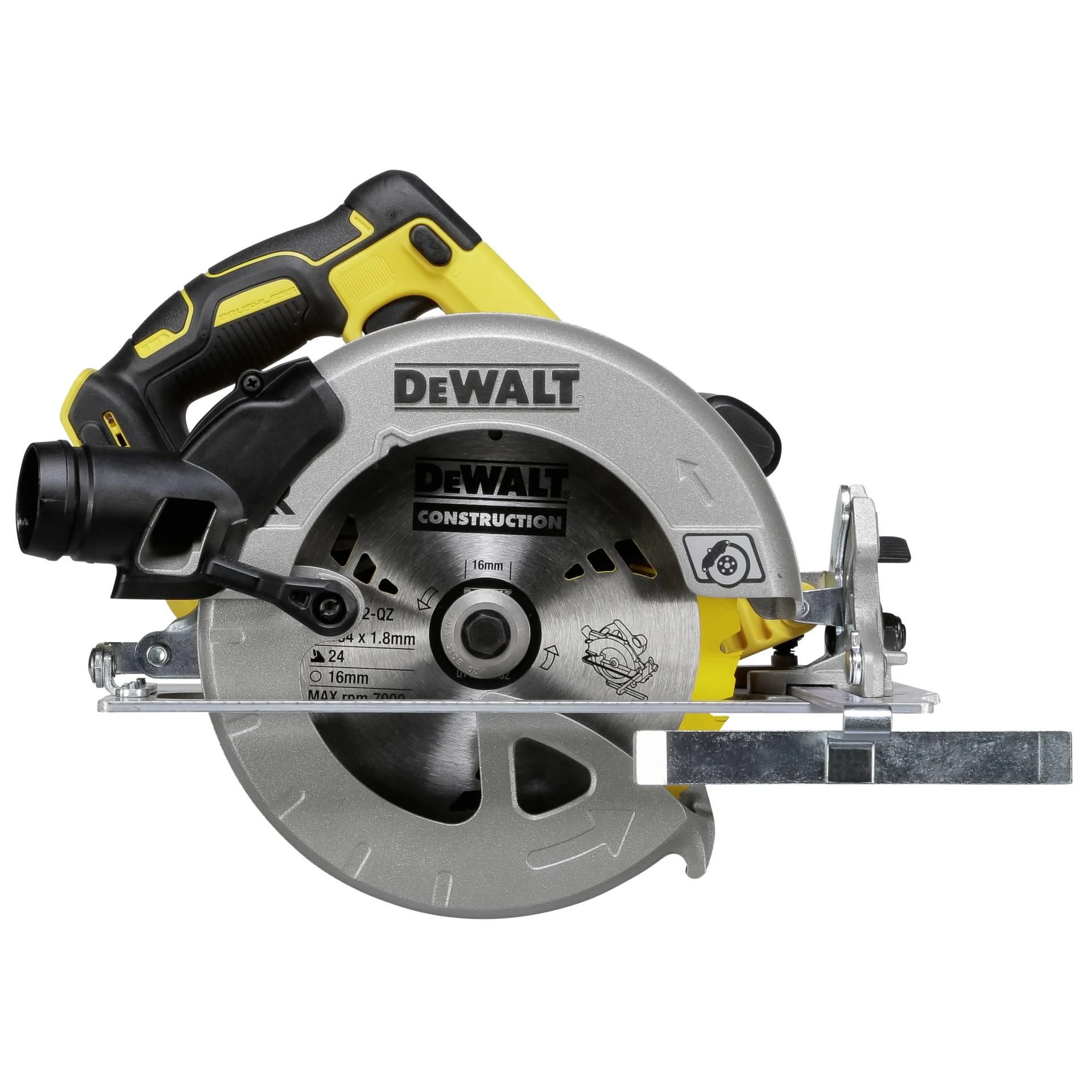 DeWALT diskinis pjūklas DCS570NT 18V be akumuliatoriaus ir kroviklio, TSTAK