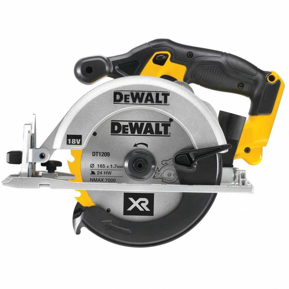 DeWalt akumuliatorinis diskinis pjūklas DCS391N-XJ 165 mm be akumuliatoriaus ir kroviklio