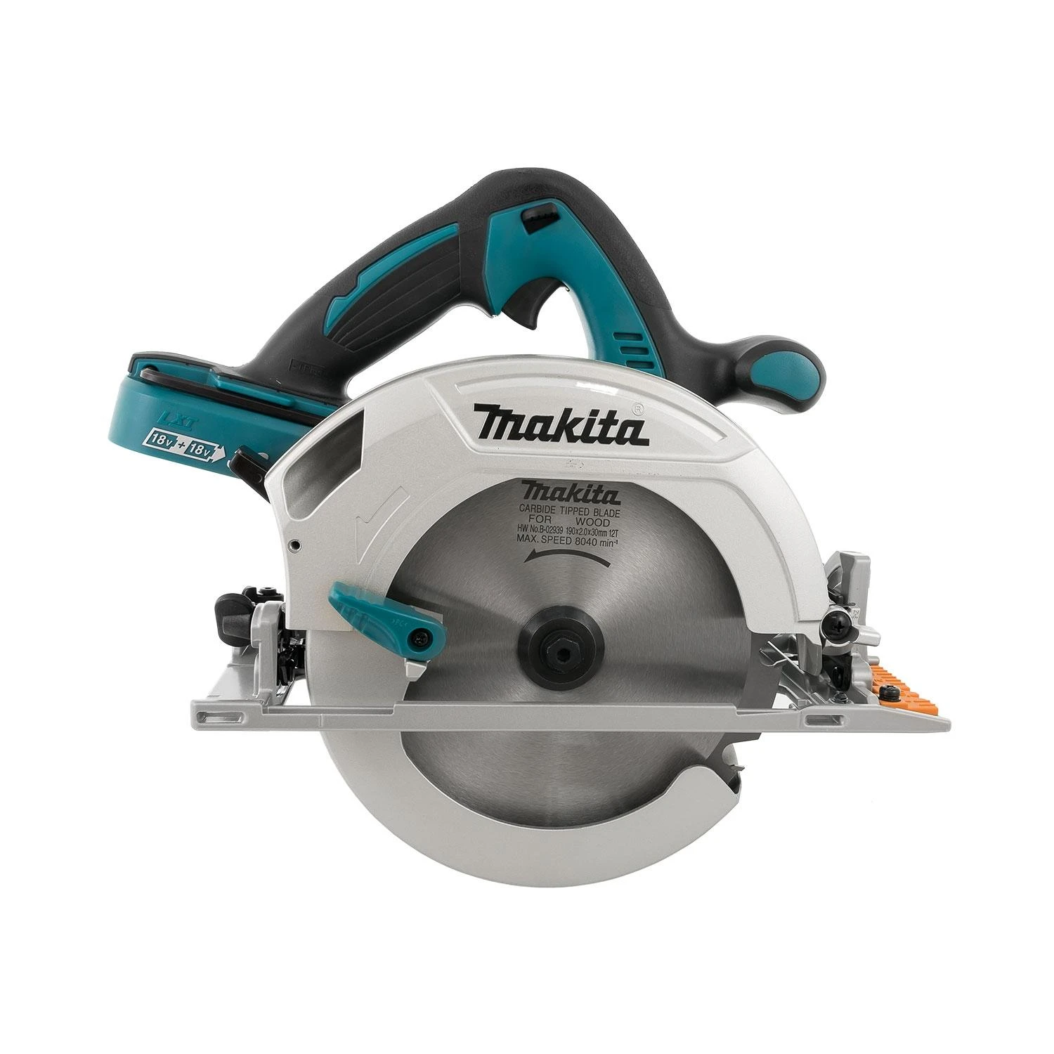 Makita DHS710Z Akumuliatorinis diskinis pjūklas, 2x18V, 68,5 mm, ø190x30mm, Be akumuliatorių ir kroviklio!