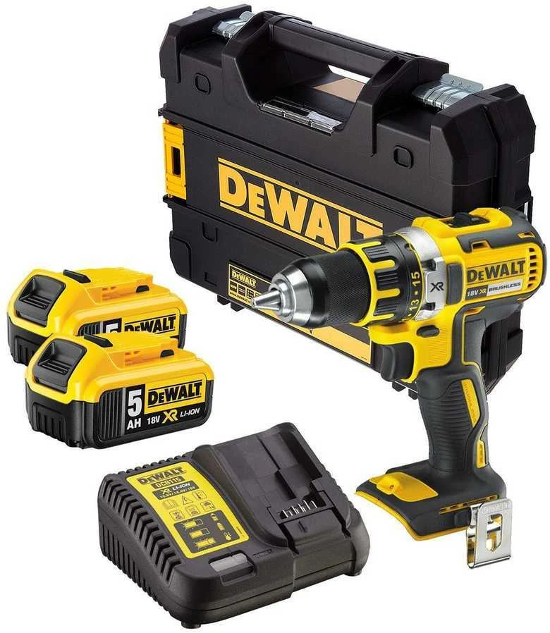 DeWALT akumuliatorinis suktuvas gręžtuvas DCD791P2, 18V, 70Nm, 2x5.0Ah
