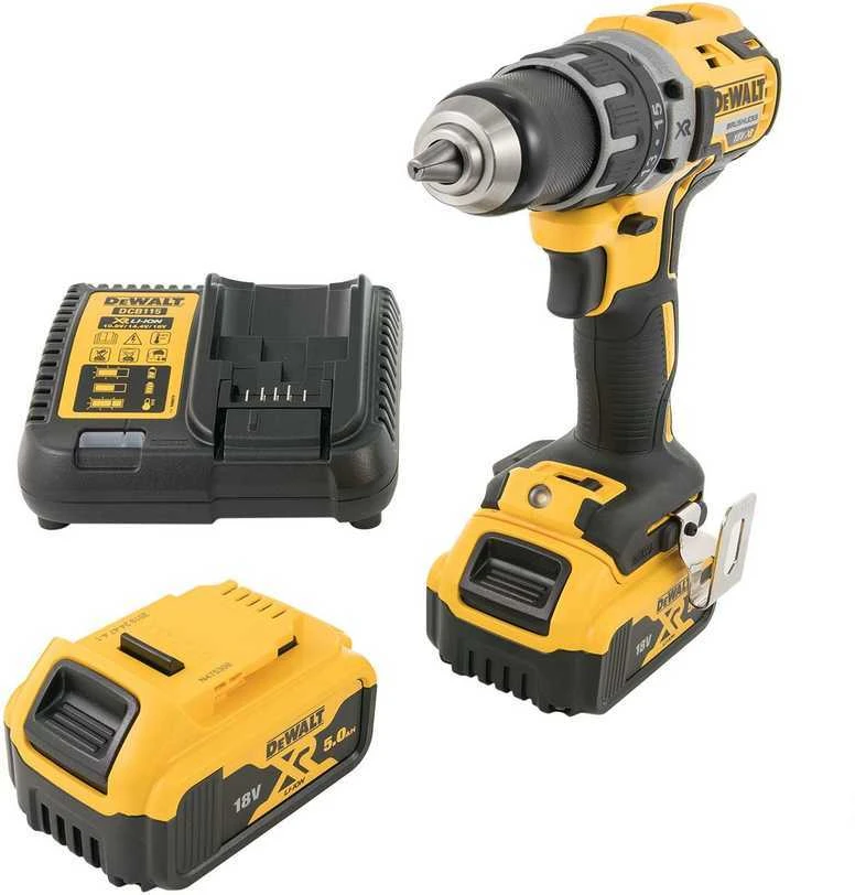 DeWALT akumuliatorinis suktuvas gręžtuvas DCD791P2, 18V, 70Nm, 2x5.0Ah