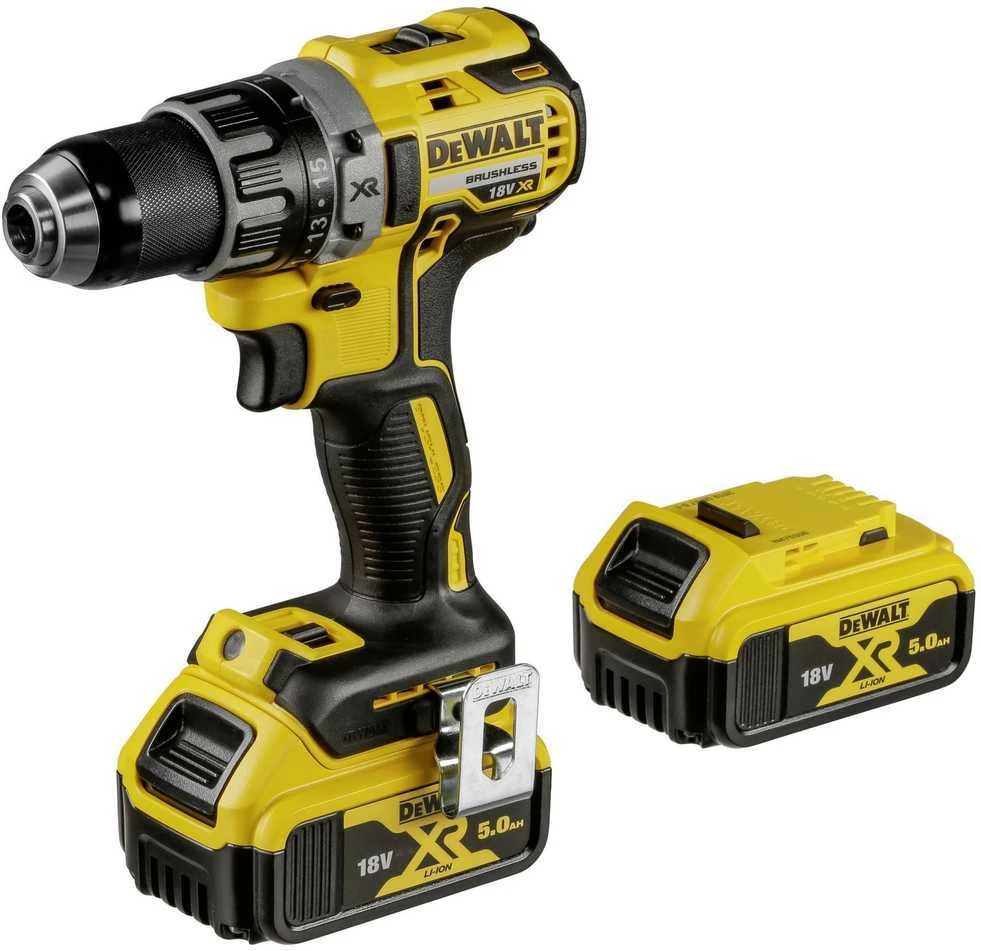 DeWALT akumuliatorinis suktuvas gręžtuvas DCD791P2, 18V, 70Nm, 2x5.0Ah