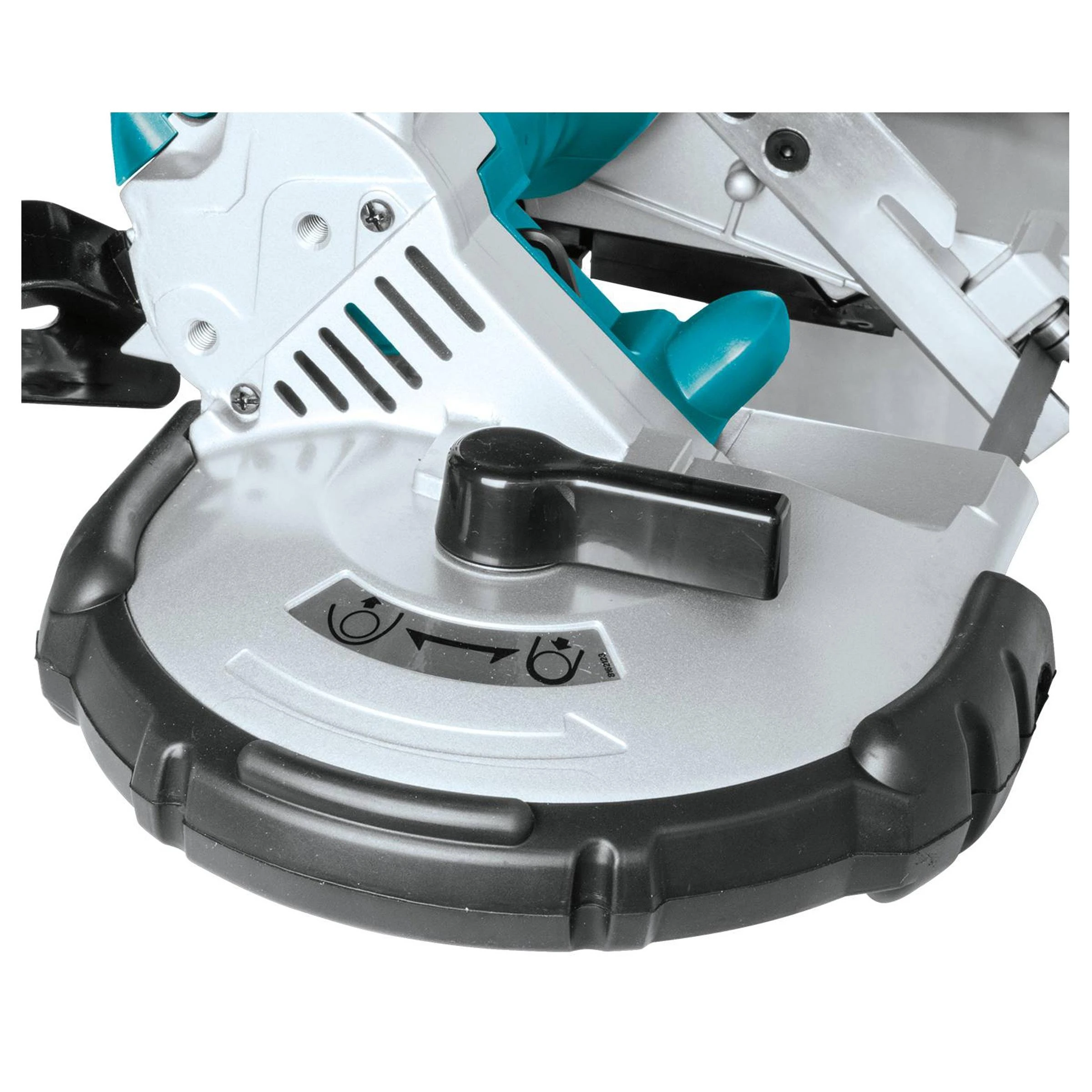 Makita DPB180Z Akumuliatorinis juostinis pjūklas,120X120mm, 18V, be akumuliatoriaus ir kroviklio