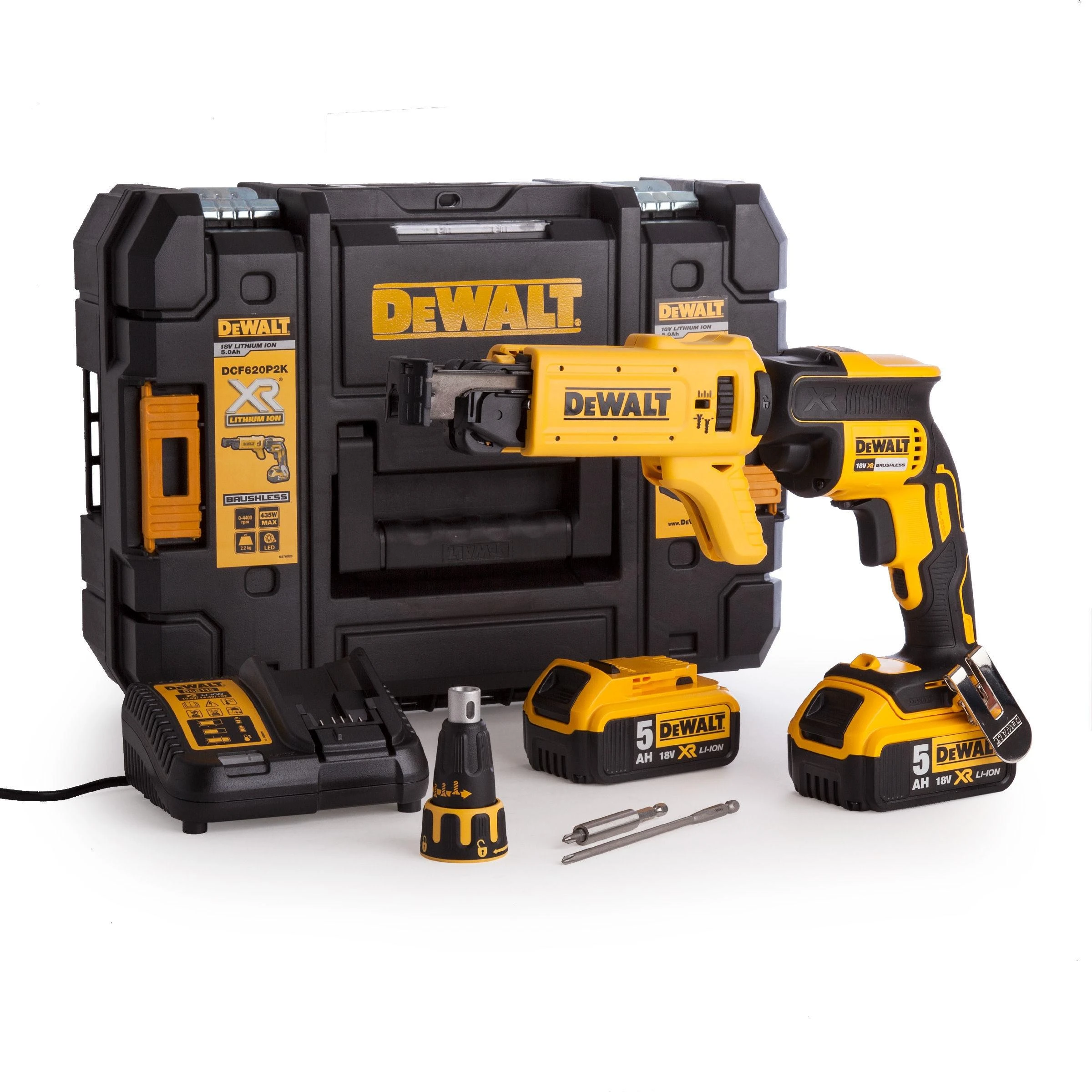 Akumuliatorinis suktuvas gipso plokštėms DeWalt DCF620P2K-QW
