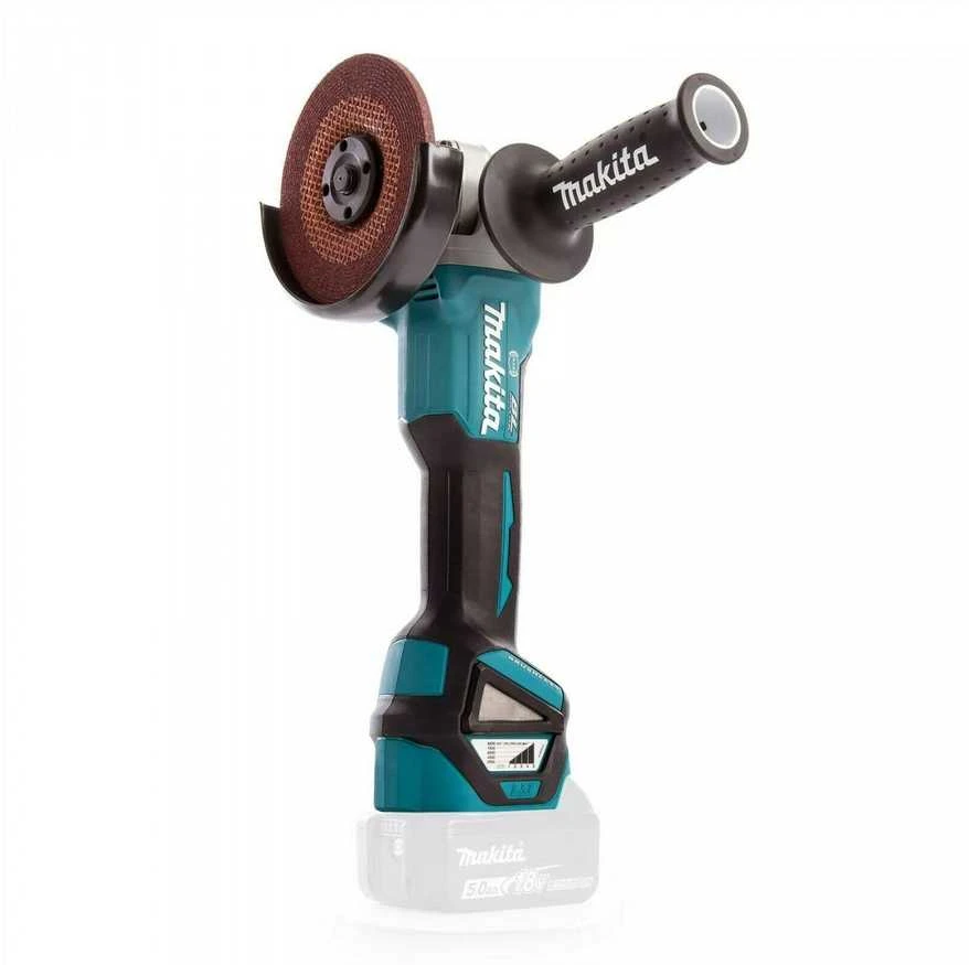 Makita akumuliatorinis kampinis šlifuoklis DGA513Z 18V, be akumuliatoriaus ir kroviklio