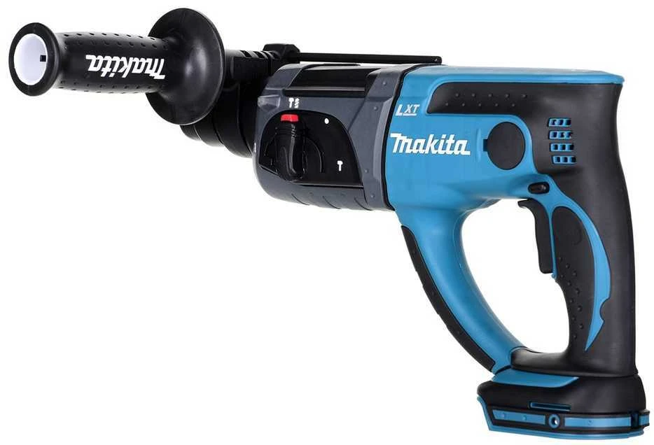 Makita DHR202Z akumuliatorinis perforatorius, šoninis vaizdas