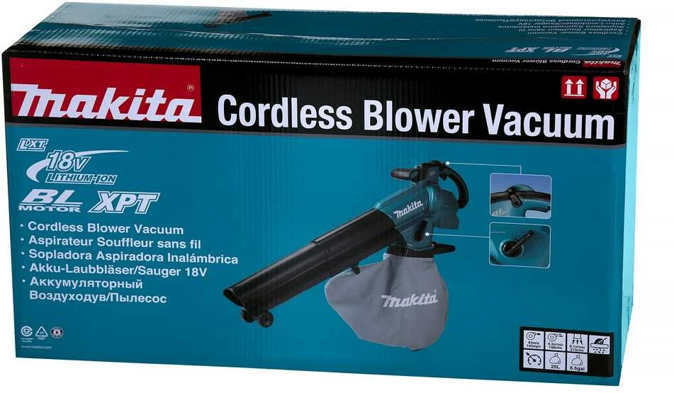Akumuliatorinis lapų siurblys-pūstuvas LXT® Makita DUB187Z (be akumuliatoriaus ir kroviklio)