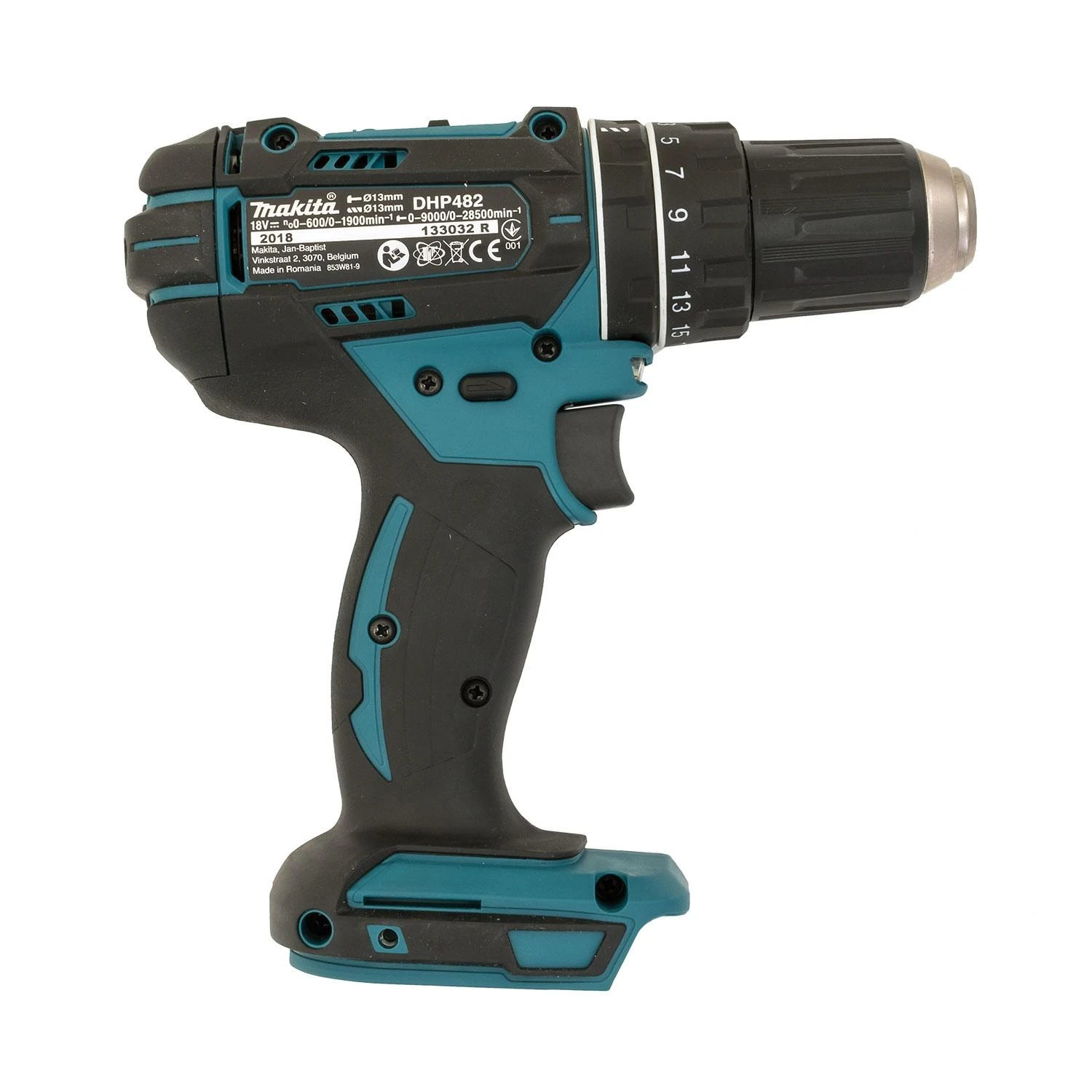 Makita DHP482Z Akumuliatorinis smūginis gręžtuvas, 18 V, 62/36 Nm, Be akumuliatorių ir kroviklio!