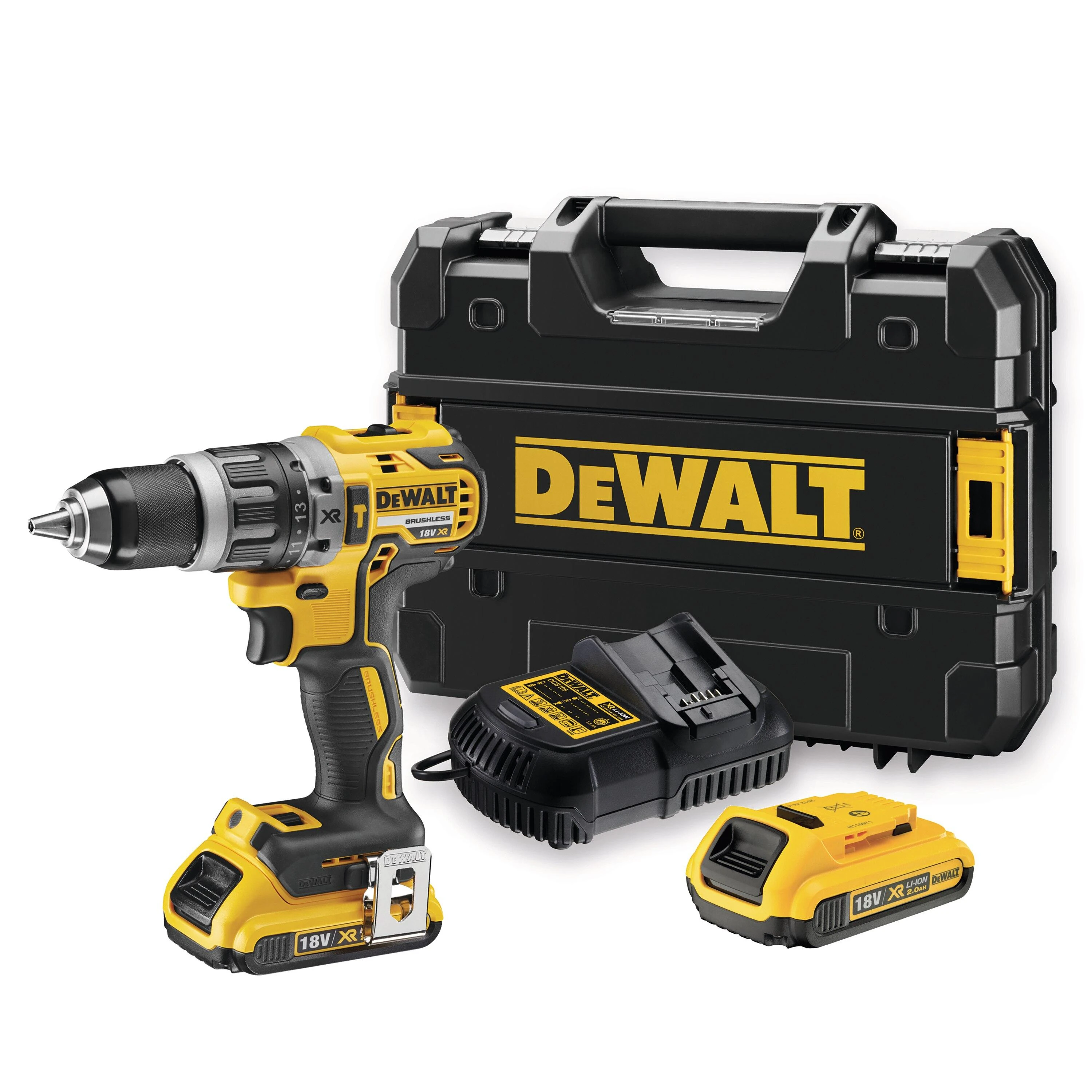 Smūginis suktuvas - gręžtuvas DeWalt DCD796D2-QW, 18V, 70Nm, 2x2.0Ah