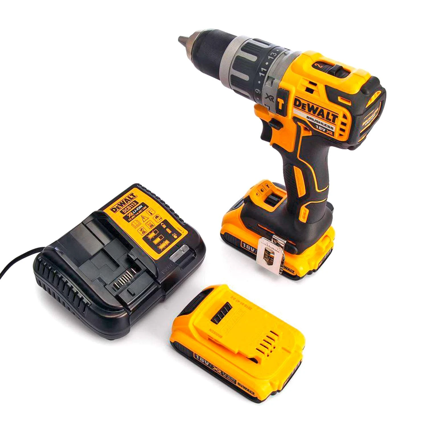 Smūginis suktuvas - gręžtuvas DeWalt DCD796D2-QW, 18V, 70Nm, 2x2.0Ah