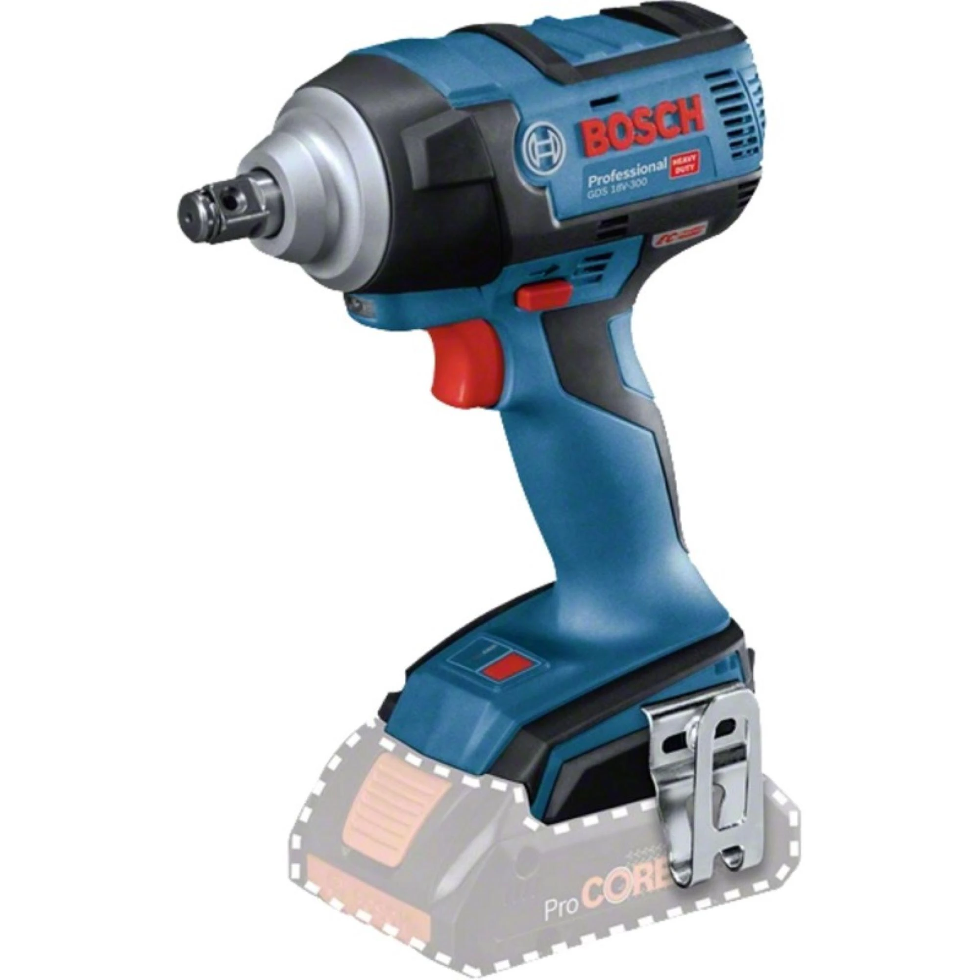 Bosch GDS 18V-300 veržliasukis su diržo laikikliu