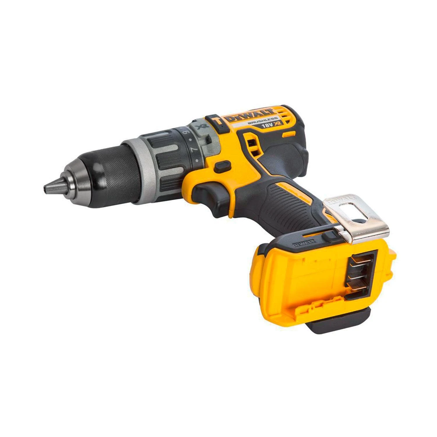 DeWalt įrankių rinkinys Combo 18V DCD796 + DCG405 + 2x5,0Ah DCK2080P2T (DCK2080P2T-QW)