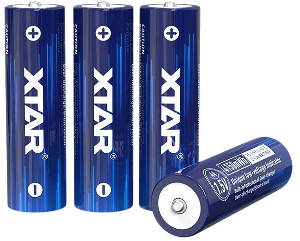 Akumuliatorių įkroviklis - XTAR C4-AA + 4× AA 1,5 V 2 500 mAh Įkraunamos baterijos