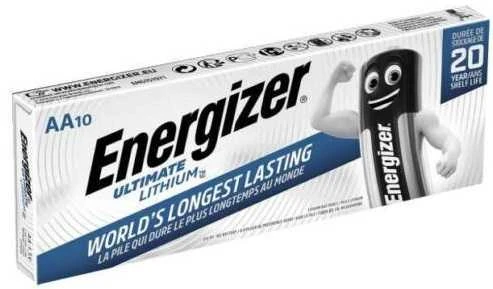 Energizer AA baterijų pakuotė 10 vienetų