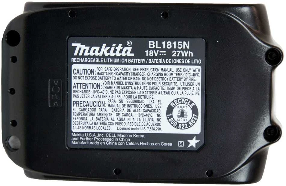 Makita 196448-3 Akumuliatorius 18 V, 1,5 Ah, slide type Li-ion